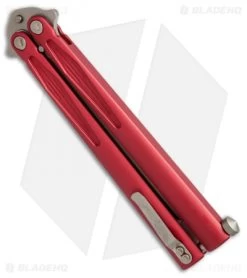 Microtech Tachyon III Balisong Butterfly Red (4.5" Bronze) 173-13RD 8 Microtech Tachyon III Balisong Butterfly Red (4.5" Bronze) 173-13RD -Microtech Shop Microtech Tachyon 3 Red bronze BHQ 67823 er side