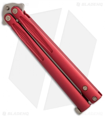 Microtech Tachyon III Balisong Butterfly Red (4.5" Bronze) 173-13RD 4 Microtech Tachyon III Balisong Butterfly Red (4.5" Bronze) 173-13RD - Image 2