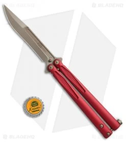 Microtech Tachyon III Balisong Butterfly Red (4.5" Bronze) 173-13RD 9 Microtech Tachyon III Balisong Butterfly Red (4.5" Bronze) 173-13RD -Microtech Shop Microtech Tachyon 3 Red bronze BHQ 67823 jr bottlecap