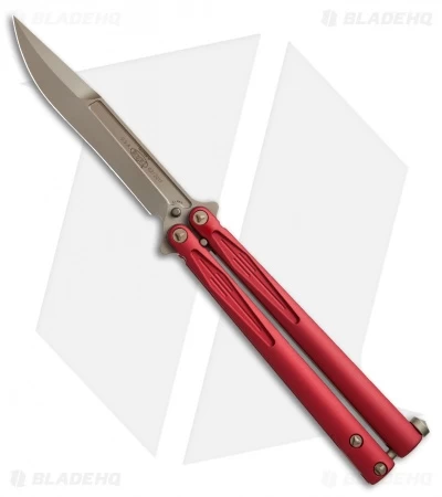 Microtech Tachyon III Balisong Butterfly Red (4.5" Bronze) 173-13RD 3 Microtech Tachyon III Balisong Butterfly Red (4.5" Bronze) 173-13RD