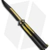 Microtech Tachyon III Balisong Butterfly Knife BM (4.5" Black/Yellow) 173-1BM -Microtech Shop Microtech Tachyon III Balisong Butterfly BM Black Yellow 173 1BM BHQ 71983 jr