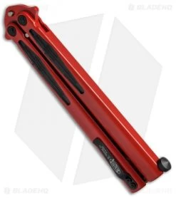 Microtech Tachyon III Balisong Butterfly Dead Pool (4.5" Red/Black) 173-1DP -Microtech Shop Microtech Tachyon III Balisong Butterfly Dead Pool Red Black 173 13DP BHQ 68240 jr side