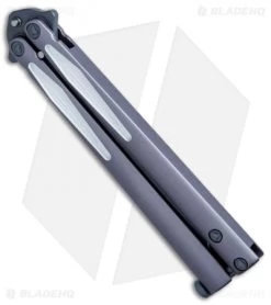 Microtech Shop -Microtech Shop Microtech Tachyon III Balisong Butterfly Gray Full Serr 173 D3GW BHQ 72397 jr spine