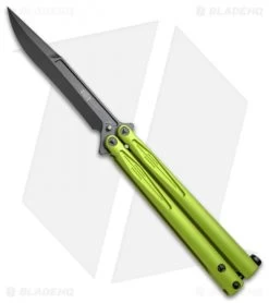 Microtech Tachyon III Balisong Butterfly Lime Green (4.5" Black) 173-1DLCLG