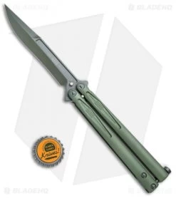 Microtech Tachyon III Balisong Butterfly OD Green (4.5" OD Green) 173-1GR -Microtech Shop Microtech Tachyon III Balisong Butterfly OD Green OD Green 173 1GR BHQ 75223 jr bottlecap