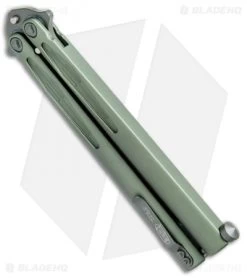 Microtech Tachyon III Balisong Butterfly OD Green (4.5" OD Green) 173-1GR -Microtech Shop Microtech Tachyon III Balisong Butterfly OD Green OD Green 173 1GR BHQ 75223 jr side