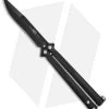 Microtech Tachyon III Balisong Butterfly Knife (4.5" Black) 173-1 -Microtech Shop Microtech Tachyon III black BHQ 77792 er