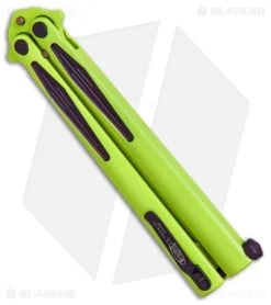 Microtech Tachyon III Balisong Butterfly Incredible (4.5" Green/Purple) 173-1IH -Microtech Shop Microtech Tachyon III incredible green purple 1731IH BHQ 68760 er side