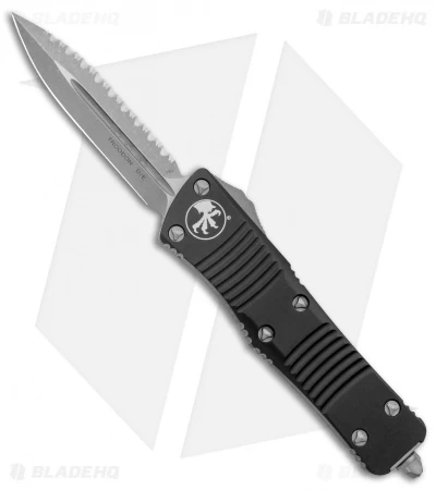 Microtech Troodon Dager D/E OTF Auto Knife (3" Apocalyptic Full Serr) 138-12AP 3 Microtech Troodon Dager D/E OTF Auto Knife (3" Apocalyptic Full Serr) 138-12AP