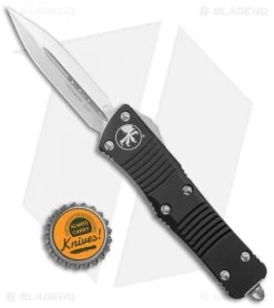 Microtech Troodon Dagger D/E OTF Automatic Knife Black (3" Satin) 138-4 -Microtech Shop Microtech Troodon DE OTF Auto Satin 138 4 BHQ 5663 jr bottlecap