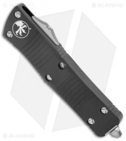 Microtech Troodon Dagger D/E OTF Automatic Knife Black (3" Satin) 138-4 -Microtech Shop Microtech Troodon DE OTF Auto Satin 138 4 BHQ 5663 jr spine