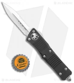 Microtech Troodon D/E OTF Automatic Knife (3" Satin Serr) 138-5 -Microtech Shop Microtech Troodon DE OTF Auto Satin Serr 138 5 BHQ 5664 jr bottlecap