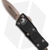 Microtech Troodon Mini D/E CA Legal OTF Automatic Knife Black (1.9" Bronze Serr)