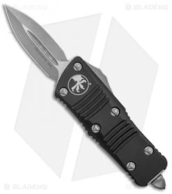 Microtech Troodon Mini D/E Automatic Black (1.9" Apocalyptic) 238-10 AP