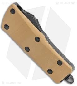 Microtech Troodon Mini Dagger CA Legal OTF Auto Knife SS Tan G-10 (1.9" Black) 7 Microtech Troodon Mini Dagger CA Legal OTF Auto Knife SS Tan G-10 (1.9" Black) -Microtech Shop Microtech Troodon Mini DE CA Legal OTF SS Tan G 10 Black BHQ 140628 jr spine