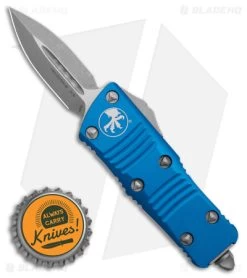 Microtech Troodon Mini D/E OTF Automatic Knife Blue (1.9" Apocalyptic) 9 Microtech Troodon Mini D/E OTF Automatic Knife Blue (1.9" Apocalyptic) -Microtech Shop Microtech Troodon Mini DE OTF AK Blue 1in Apocalyptic BHQ 176096 td size