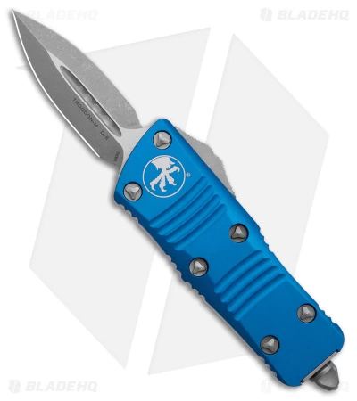 Microtech Troodon Mini D/E OTF Automatic Knife Blue (1.9" Apocalyptic) 3 Microtech Troodon Mini D/E OTF Automatic Knife Blue (1.9" Apocalyptic)
