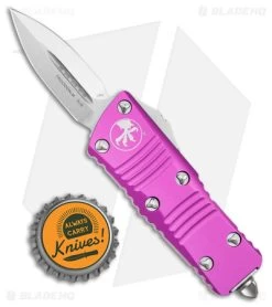 Microtech Troodon Mini D/E CA Legal OTF Auto Knife Violet (1.9" Stonewash) -Microtech Shop Microtech Troodon Mini DE OTF Violet SW BHQ 174867 jr bottlecap