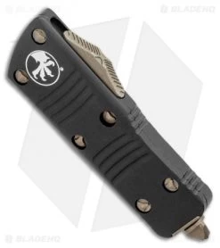 Microtech Troodon Mini T/E CA Legal OTF Auto Black (1.9" Bronze AP) 240-13AP -Microtech Shop Microtech Troodon Mini T E CA Legal OTF Auto Black 1.9 Bronze AP 240 13AP BHQ 117011 LS Spine
