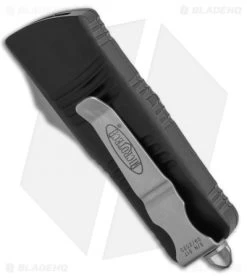 Microtech Troodon Mini T/E CA Legal OTF Automatic Knife Black (1.9" SW) 240-10 -Microtech Shop Microtech Troodon Mini T E CA Legal OTF Automatic Knife Black 1.9S W 240 10 BHQ 117001 LS Side