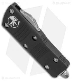 Microtech Troodon Mini T/E CA Legal OTF Automatic Knife Black (1.9" SW) 240-10 -Microtech Shop Microtech Troodon Mini T E CA Legal OTF Automatic Knife Black 1.9S W 240 10 BHQ 117001 LS Spine 2