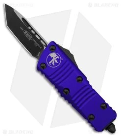Microtech Troodon Mini T/E CA Legal Automatic Knife Purple Alum (1.9" Black)