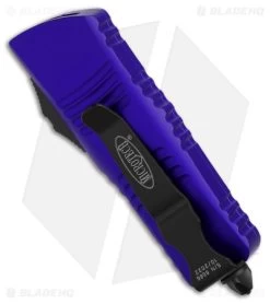 Microtech Troodon Mini T/E CA Legal Automatic Knife Purple Alum (1.9" Black) -Microtech Shop Microtech Troodon Mini TE CA Legal AK Purple 1in Black BHQ 178245 td side