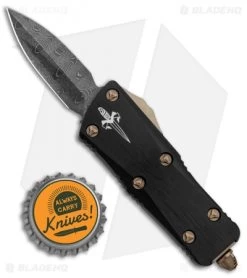 Microtech Troodon Mini CA Legal OTF Auto Black/Bronze (1.9" Dama) 515-MCK 9 Microtech Troodon Mini CA Legal OTF Auto Black/Bronze (1.9" Dama) 515-MCK -Microtech Shop Microtech Troodon Mini TE CA Legal OTF Black Damascus BHQ 135091 jr bottlecap