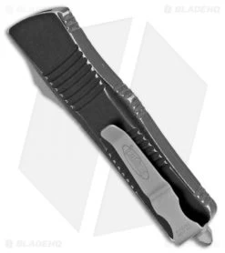 Microtech Troodon S/E OTF Automatic Knife Black Distressed (3" Apocalyptic) -Microtech Shop Microtech Troodon SE OTF Auto Black Distressed Apocalyptic 138 12DBK BHQ 102480 jr side