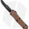 Microtech Troodon S/E OTF Automatic Knife Tan G-10 (3" Black) 139-1GTTA