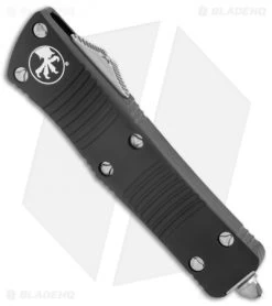 Microtech Troodon Tanto OTF Automatic Knife Black (3" Stonewash) 140-10 -Microtech Shop Microtech Troodon TE SW Standard BHQ 135902 jr spine