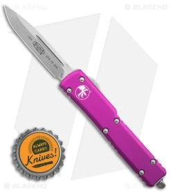 Microtech UTX-70 S/E OTF Automatic Knife Violet (2.4" Stonewash) 148-10VI -Microtech Shop Microtech UTX 70 D A OTF SE Automatic Knife Violet 2in SW BHQ 98314 td size