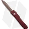 Microtech UTX-70 D/E OTF Automatic Knife Merlot (2.4" Bronze Apocalyptic)