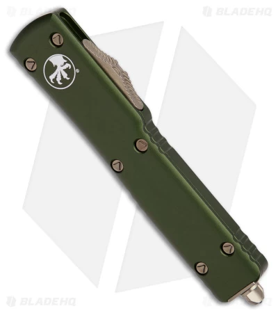 Microtech UTX-70 D/E OTF Automatic Knife OD Green (2.4" Bronze Stonewash) 4 Microtech UTX-70 D/E OTF Automatic Knife OD Green (2.4" Bronze Stonewash) - Image 2