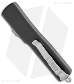 Microtech UTX-70 D/E OTF Automatic Knife Black (2.4" Apocalyptic) 147-10AP -Microtech Shop Microtech UTX 70 DE OTF Auto Black Apocalyptic 147 10AP BHQ 112143 jr side
