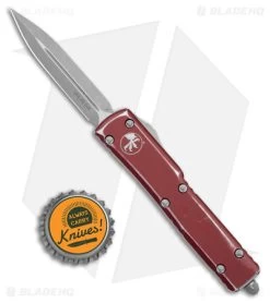 Microtech UTX-70 D/E OTF Automatic Knife Distressed Merlot Al (2.5" Apocalyptic) -Microtech Shop Microtech UTX 70 DE OTF Auto Distressed Merlot Apocalyptic BHQ 178835 jr bottlecap
