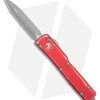 Microtech UTX-70 D/E OTF Automatic Knife Distressed Red Alum (2.4" Apocalyptic)
