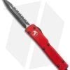 Microtech UTX-70 Dagger OTF Automatic Knife Red CC (2.4" Serr) 147-3 RD