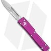 Microtech UTX-70 OTF S/E Automatic Knife Violet Aluminum (2.4" Stonewash Serr) -Microtech Shop Microtech UTX 70 SE Automatic Knife Violet 2in SW Serr BHQ 98323 td