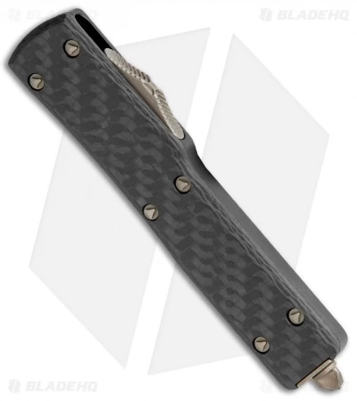 Microtech Signature Series UTX-70 T/E OTF Auto Knife CF (2.4" Bronze Apoc) 4 Microtech Signature Series UTX-70 T/E OTF Auto Knife CF (2.4" Bronze Apoc) - Image 2
