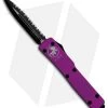 Microtech UTX-70 D/E OTF Automatic Knife Violet (2.4" Black Full Ser) 147-3VI -Microtech Shop Microtech UTX 70 Violet Black Full Serr 147 3VI BHQ 49779 jr