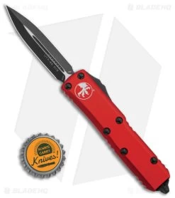 Microtech UTX-85 D/E OTF Auto Knife Red (3.125" Black) 232-1RD -Microtech Shop Microtech UTX 85 D E OTF Auto Knife Red 3in Black BHQ 142353 td size