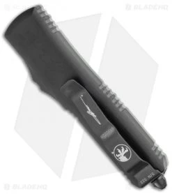 Microtech Signature Series UTX-85 D/E OTF Auto Knife G-10 Jade (3.1" DLC) -Microtech Shop Microtech UTX 85 D E OTF Automatic Knife Natural G 10 Jade 3.125in DLC 232 1DLCTGTJGS BHQ 115736 LS Side