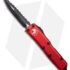 Microtech UTX-85 D/E OTF Automatic Knife Red (3.125" Black Full Serr) 232-3 RD