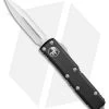 Microtech UTX-85 D/E OTF Automatic Knife Black (3.125" Satin Full Serr)