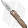 Microtech UTX-85 D/E OTF Automatic Knife Tan (3.125" Stonewash) 232-10TA -Microtech Shop Microtech UTX 85 DE OTF Auto Tan SW 232 10TA BHQ 81506 jr 1