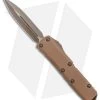 Microtech UTX-85 D/E Signature Series Auto Knife Tan G-10 (3.1" Bronze Apoc)