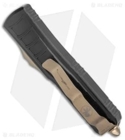 Microtech UTX-85 II Signature Series DE FS OTF Auto Knife (3.1" Bronze Serr) -Microtech Shop Microtech UTX 85 II Signature Series DE FS OTF Auto Bronze BHQ 139434 jr side