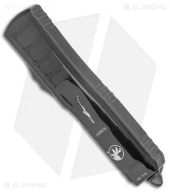 Microtech UTX-85 II T/E Signature Series Tanto OTF Knife Black (3" Two-Tone) -Microtech Shop Microtech UTX 85 II TE Signature Series Tanto Black TT BHQ 138637 jr side