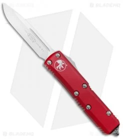 Microtech UTX-85 S/E OTF Automatic Knife Red (3.125" Satin) 231-4RD